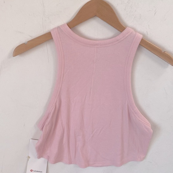 (A9) Lululemon Hold Tight Cropped Tank Top, Flush Pink, Size 12, NWT - Picture 9 of 9